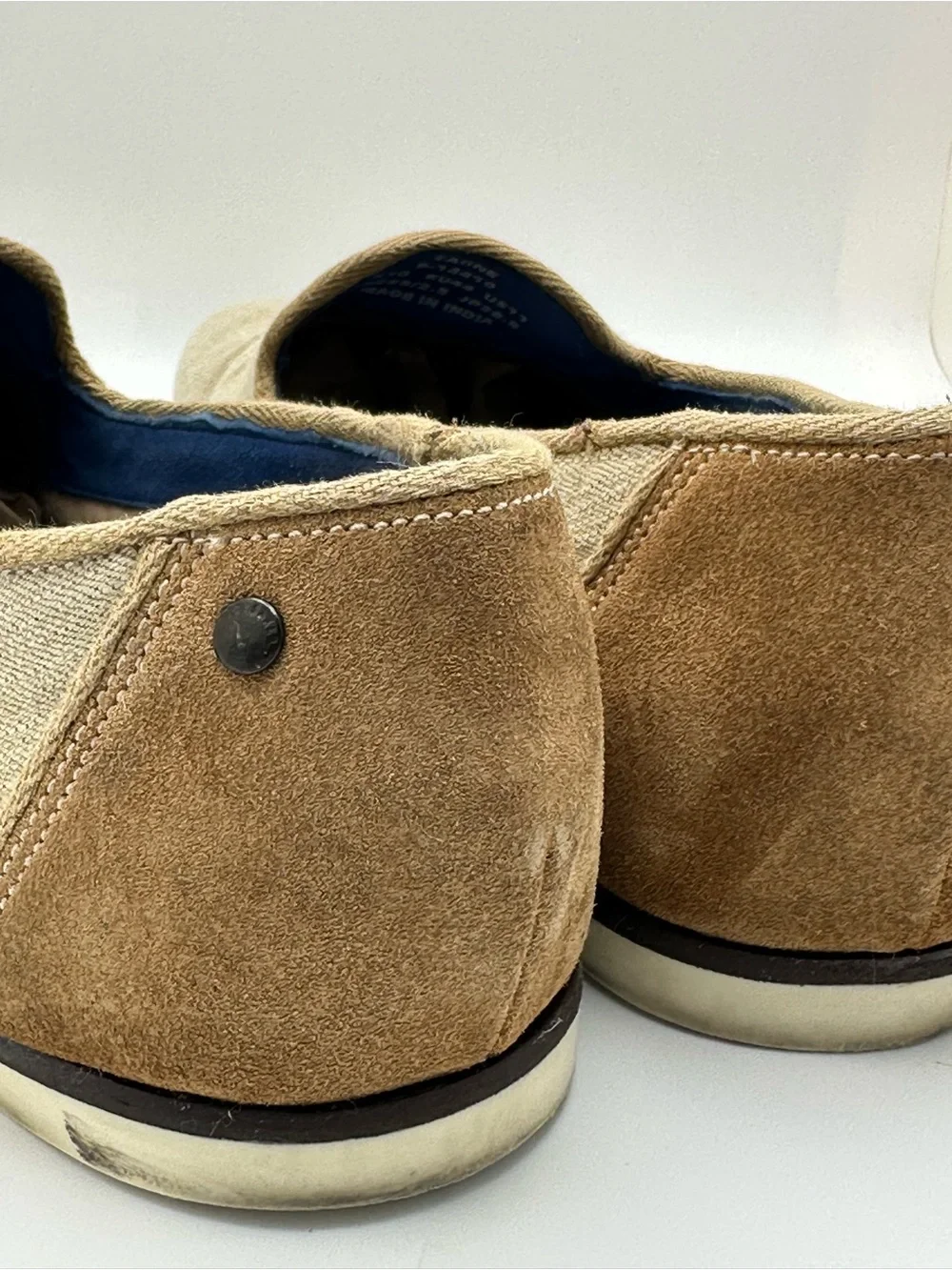 Ted Baker Zaine Beige Men's Tassel Loafers - Stylish Slip-On Dress Shoes Sz 11